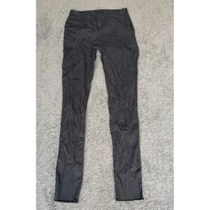 James Perse Standard Charcoal Slim Raw Hem Side Zip Pants WCR147 Size 1 Womens